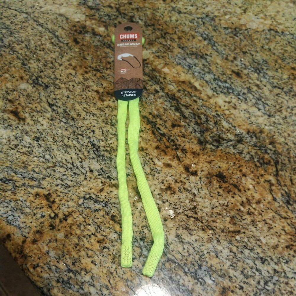 Rare Chums Neon Yellow Breakaway Cotton Rope Sunglasses Eyewear Retainer
